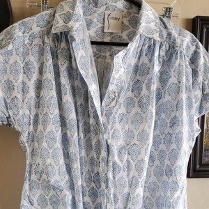 Short Sleeve Blue Finley top Size Small